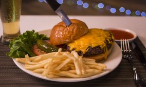 Cheese Burger & Fries