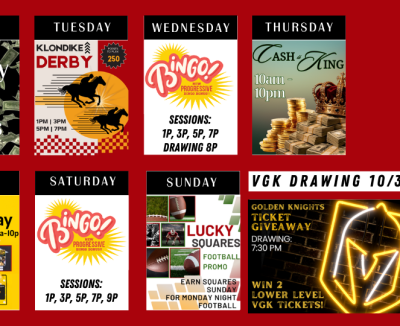 Calendar of Casino Promotions October 19 - November 1, 2026.